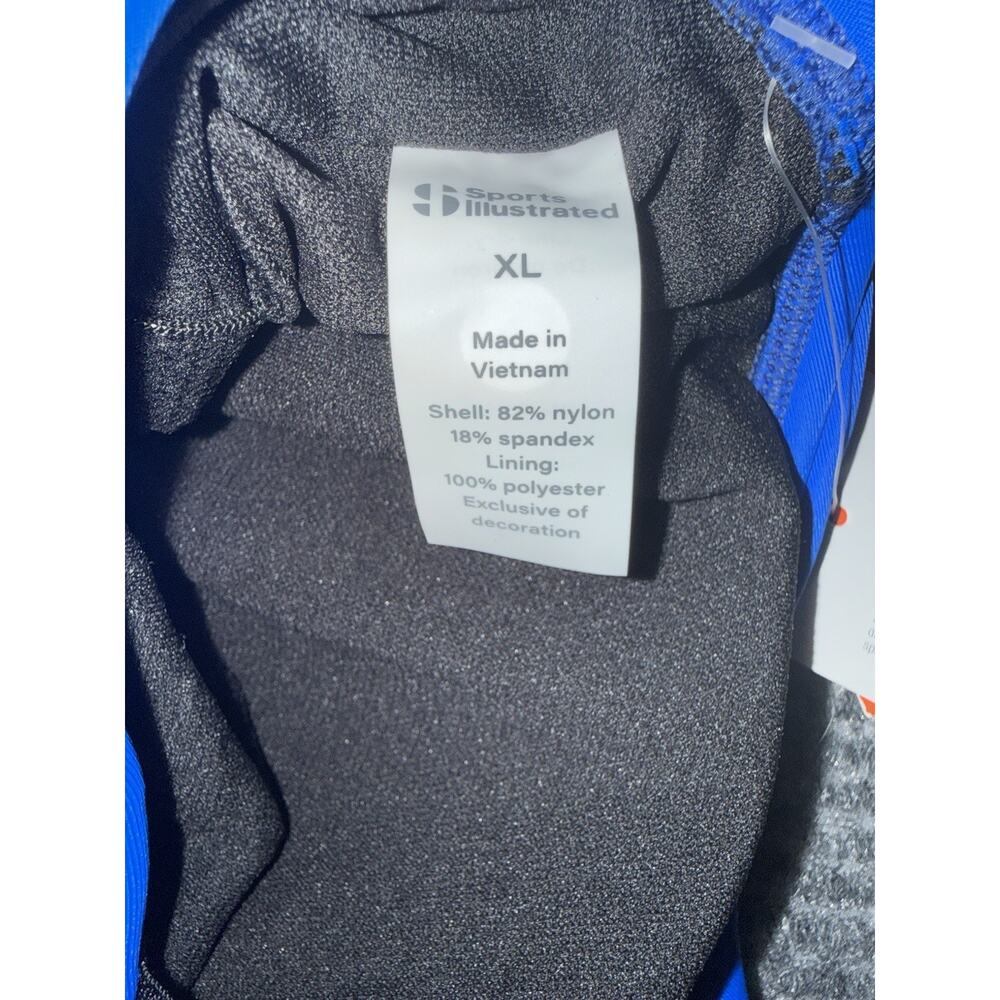 Sports Illustrated High Neck Tankini Top Royal Blue Removable Cups XL New - Picture 8 of 8